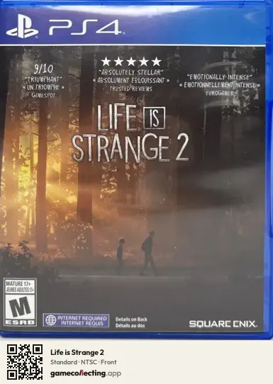 Life is Strange 2 PlayStation 4, NTSC box front