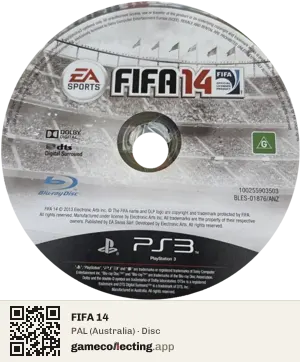FIFA 14 PlayStation 3, PAL disc