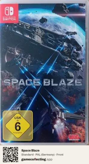 Space Blaze Nintendo Switch, Germany box front