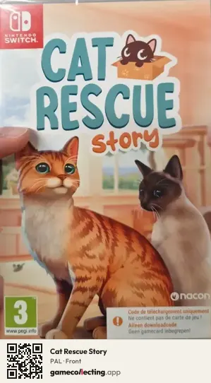 Cat Rescue Story Nintendo Switch, PAL box front