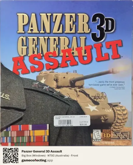 Panzer General 3D Assault Computer, Australia box front