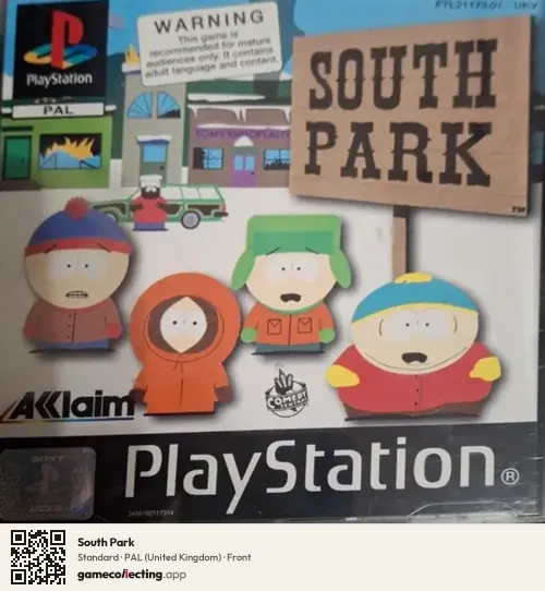 South Park PlayStation, United Kingdom box front
