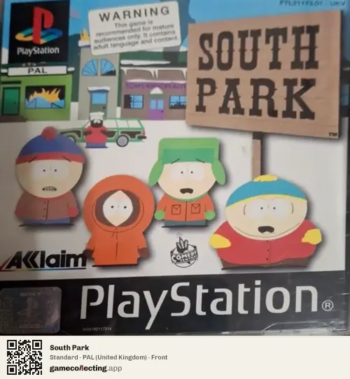 South Park PlayStation, United Kingdom box front
