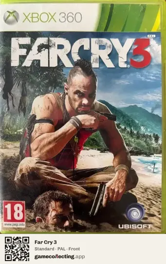 Far Cry 3 Xbox 360, PAL box front