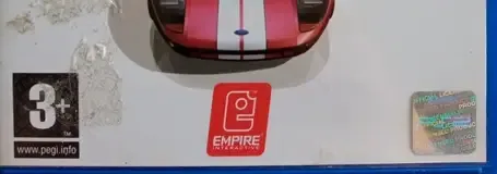 Ford Racing 2, the PEGI square on its front