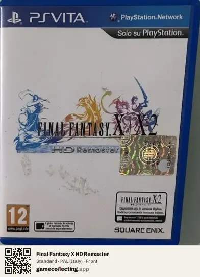 Final Fantasy X HD Remaster PlayStation Vita, Italy box front