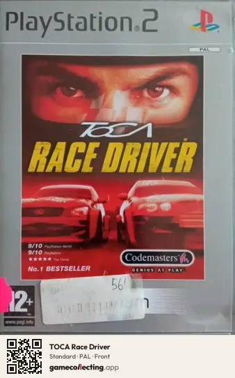 TOCA Race Driver PlayStation 2, PAL box front