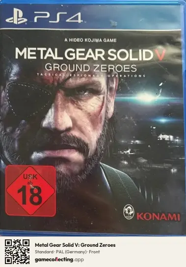 Metal Gear Solid V: Ground Zeroes PlayStation 4, Germany box front