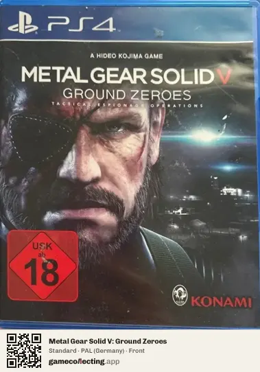 Metal Gear Solid V: Ground Zeroes PlayStation 4, Germany box front