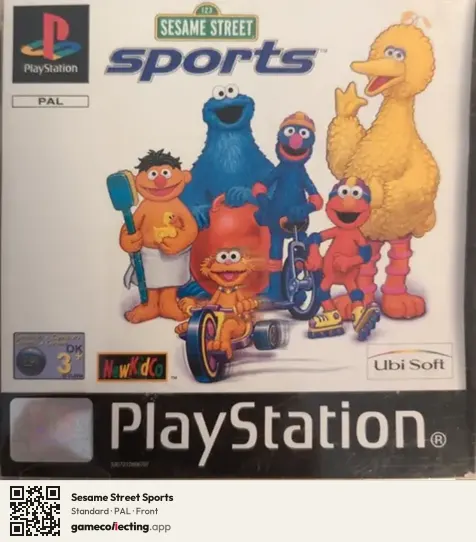 Sesame Street Sports PlayStation, PAL box front