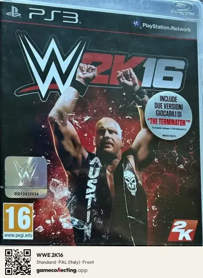 WWE 2K16 PlayStation 3, Italy box front