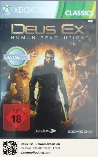 Deus Ex: Human Revolution Xbox 360, Germany box front