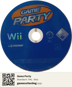 Game Party Nintendo Wii, PAL disc