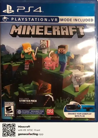 Minecraft PlayStation 4, NTSC box front