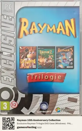 Rayman 10th Anniversary Collection Computer, Czech Republic box front