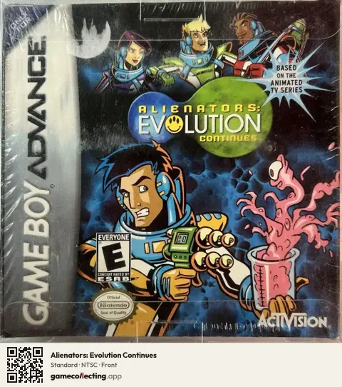 Alienators: Evolution Continues Game Boy Advance, NTSC box front