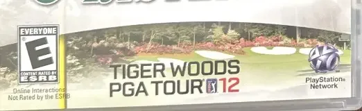 Tiger Woods PGA Tour 12, the ESRB box on its front