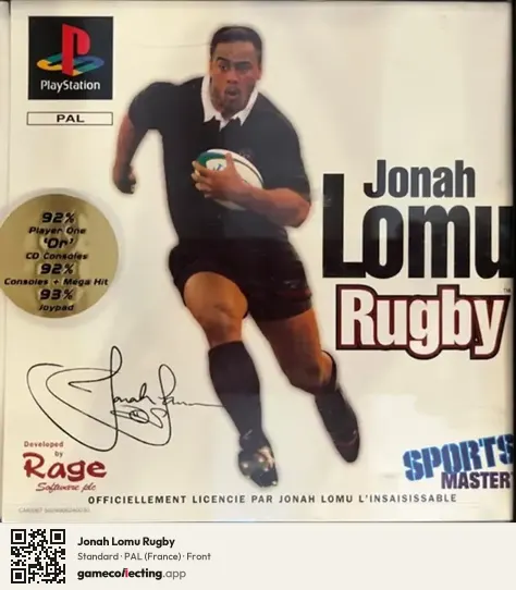 Jonah Lomu Rugby PlayStation, France box front