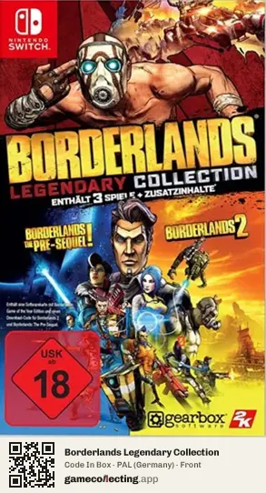 Borderlands Legendary Collection Nintendo Switch, Germany box front