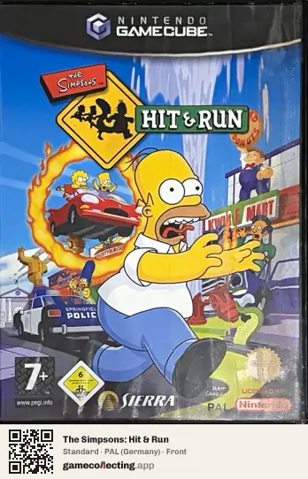 The Simpsons: Hit & Run Nintendo GameCube, Germany box front