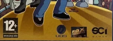 Futurama, the PEGI square on its front