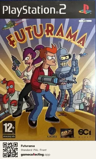 Futurama PlayStation 2, PAL box front