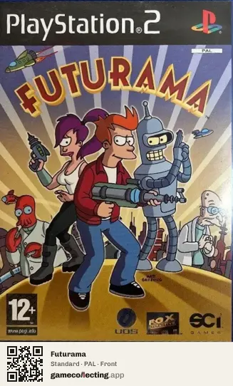 Futurama PlayStation 2, PAL box front
