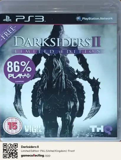Darksiders II PlayStation 3, United Kingdom box front