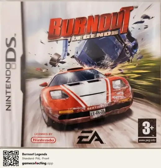 Burnout Legends Nintendo DS, PAL box front