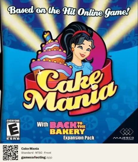 Cake Mania Nintendo DS, NTSC box front