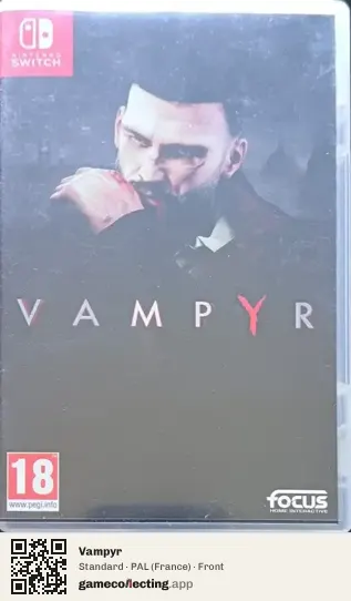 Vampyr Nintendo Switch, France box front