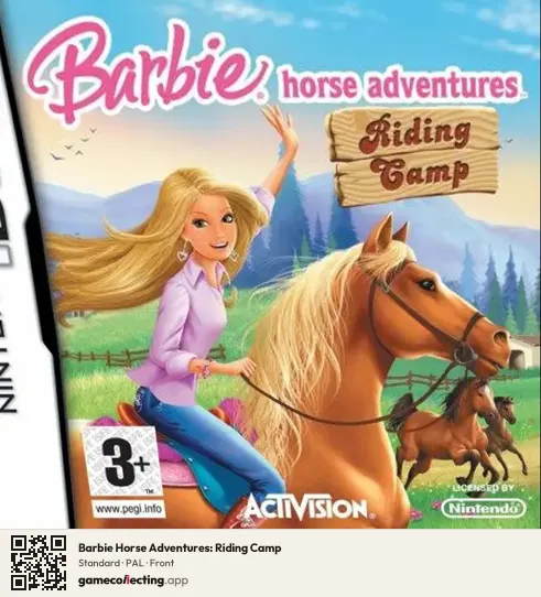 Barbie Horse Adventures: Riding Camp Nintendo DS, PAL box front