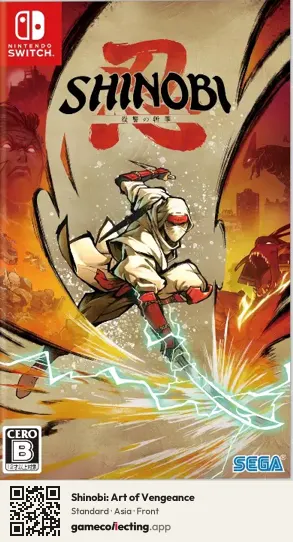 Shinobi: Art of Vengeance Nintendo Switch, Asia box front