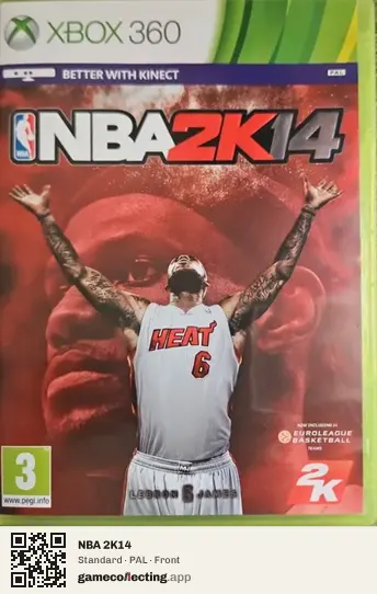 NBA 2K14 Xbox 360, PAL box front