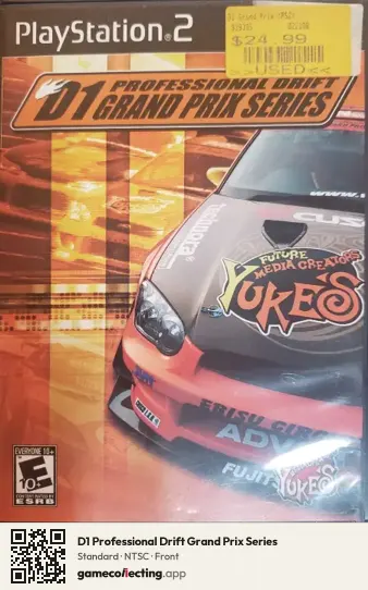 D1 Professional Drift Grand Prix Series PlayStation 2, NTSC box front