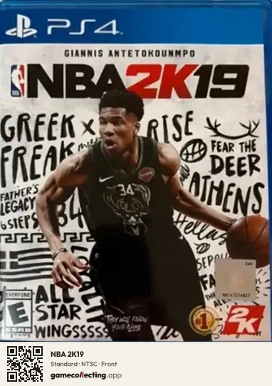 NBA 2K19 PlayStation 4, NTSC box front