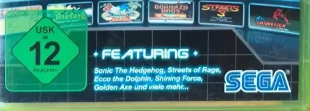 Sonic's Ultimate Genesis Collection, the USK square on its front