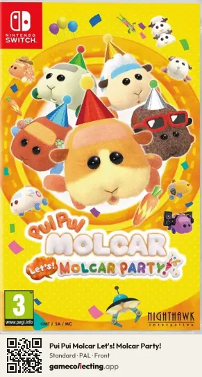 Pui Pui Molcar Let's! Molcar Party! Nintendo Switch, PAL box front