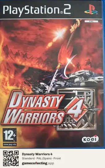 Dynasty Warriors 4 PlayStation 2, Spain box front