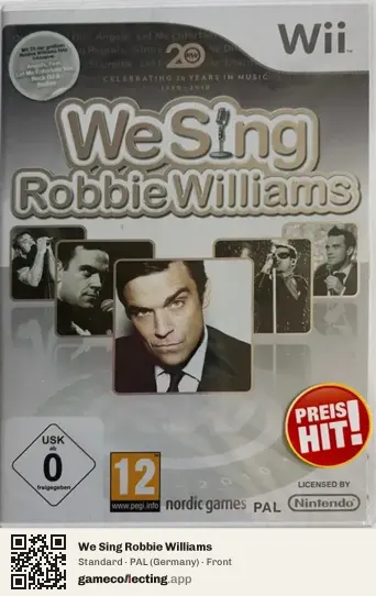 We Sing Robbie Williams Nintendo Wii, Germany box front