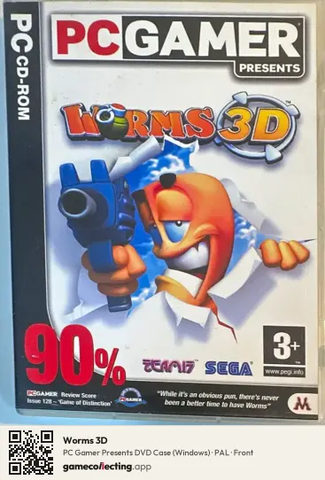 Worms 3D Computer, PAL box front