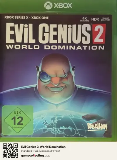 Evil Genius 2: World Domination Xbox Series X, Germany box front