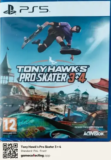 Tony Hawk's Pro Skater 3 + 4 PlayStation 5, PAL box front