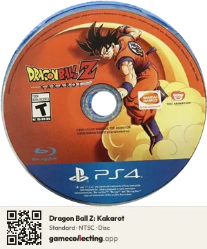 Dragon Ball Z: Kakarot PlayStation 4, NTSC disc