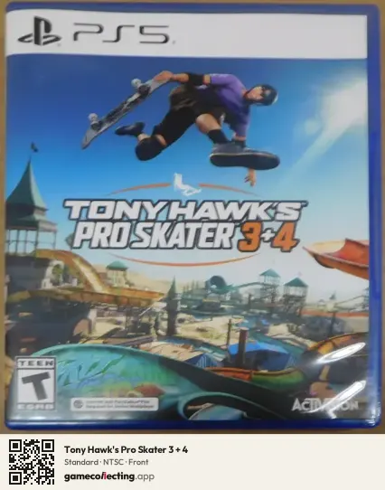 Tony Hawk's Pro Skater 3 + 4 PlayStation 5, NTSC box front