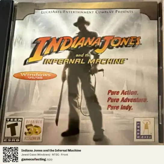 Indiana Jones and the Infernal Machine Computer, NTSC box front
