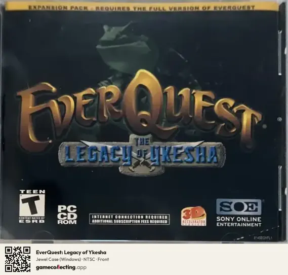 EverQuest: Legacy of Ykesha Computer, NTSC box front