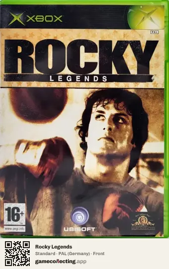 Rocky Legends Xbox, Germany box front