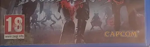 Devil May Cry 5, the PEGI square on its front