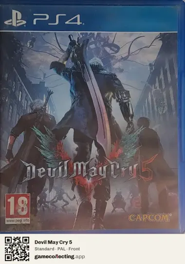 Devil May Cry 5 PlayStation 4, PAL box front